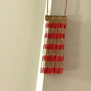 Long Boho Beaded Necklace